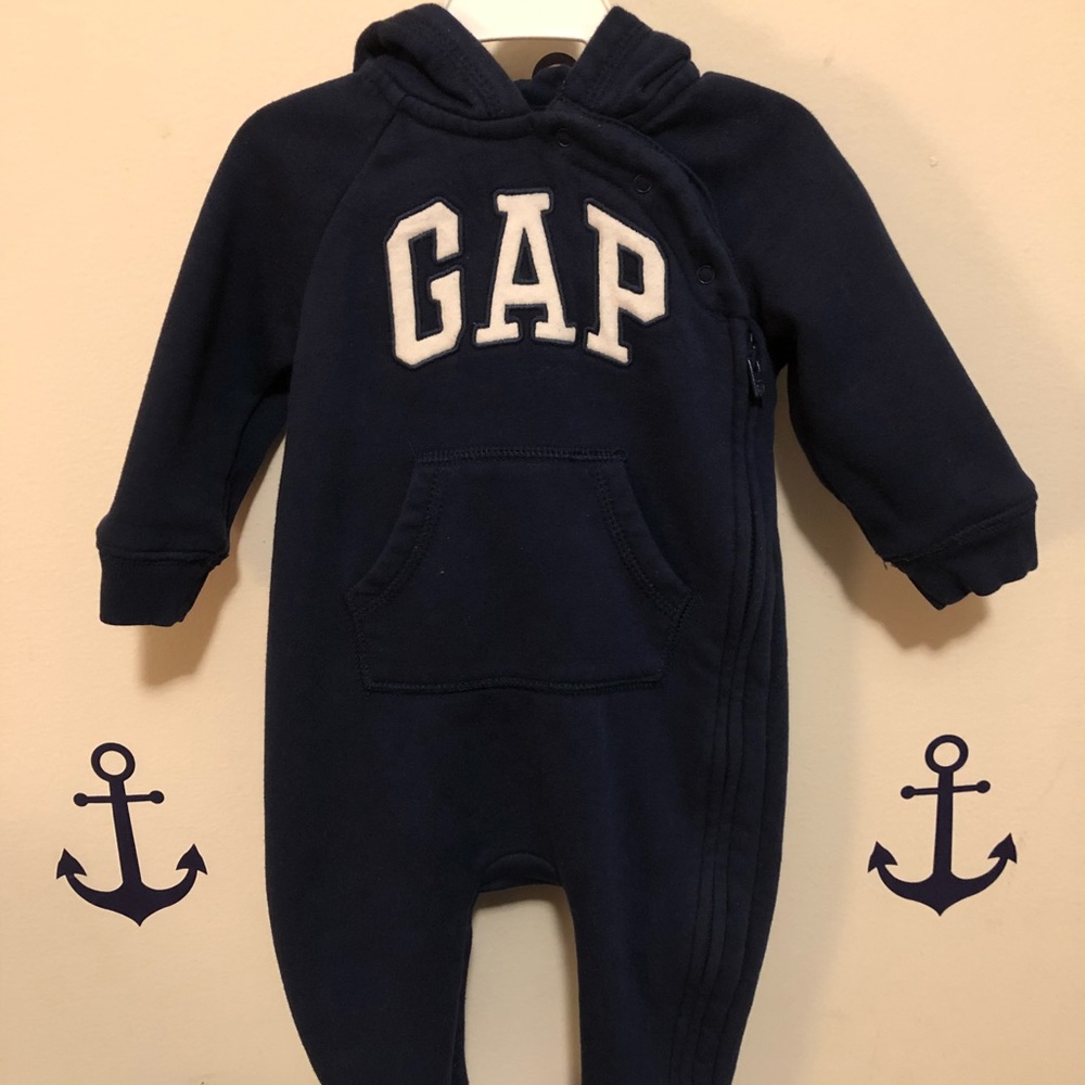 Bear Arch Logo Footed One-Piece